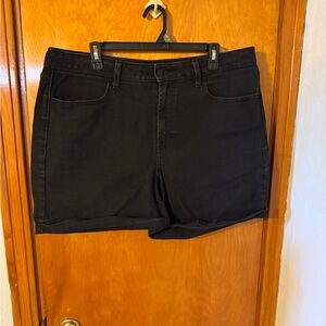 Old Navy Black Cuffed Women's Denim Shorts